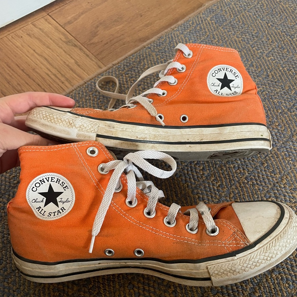 Orange Converse